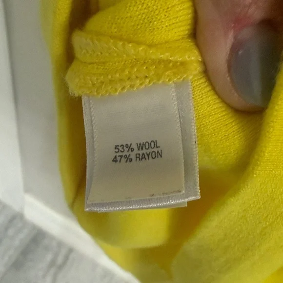 St. John Bright Yellow Asymmetrical Dress - Picture 10 of 15